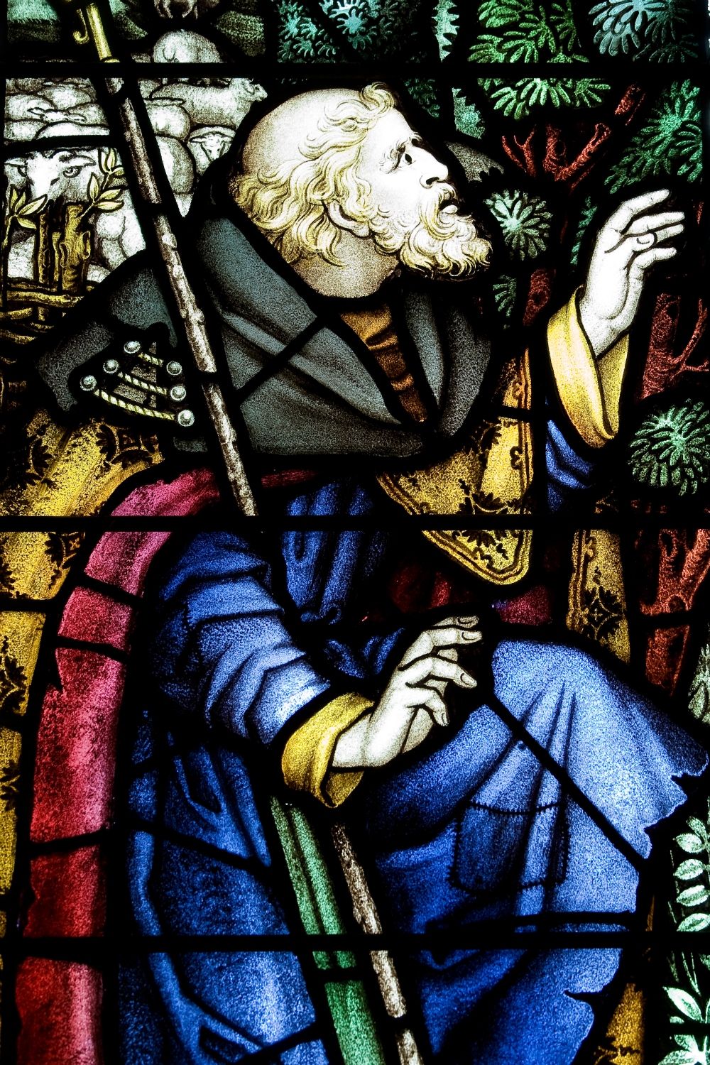 A shepherd in the Bethlehem Chapel in the crypt.