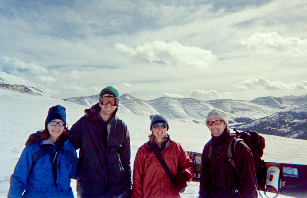 David Kathleen and friends and snow