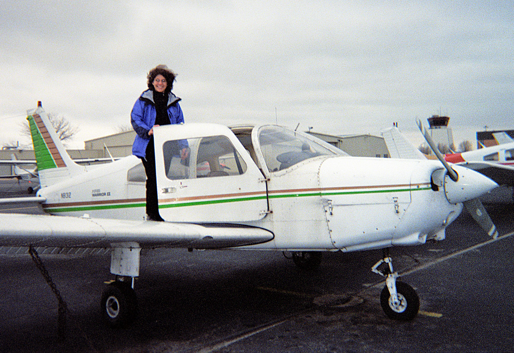 Kathleen and plane