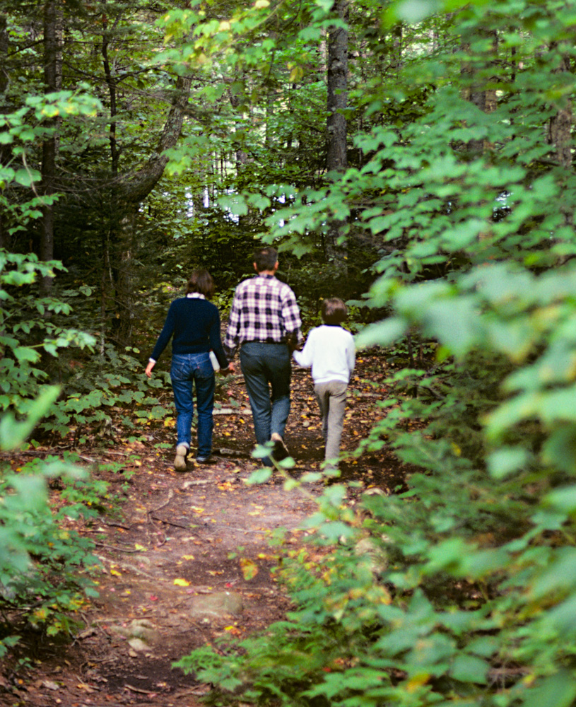 Mary Dad David on trail