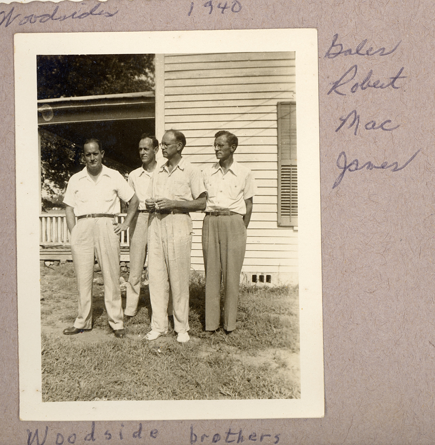 Gales, Robert, Mac, and James in 1940