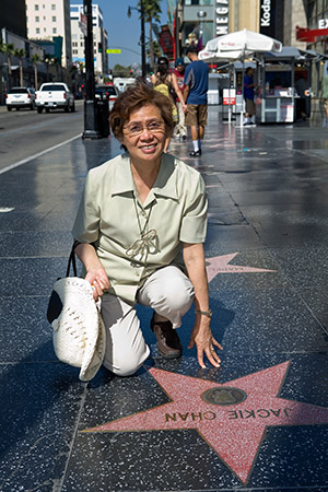 Jackie Chan's star on Hollywood Boulevard
